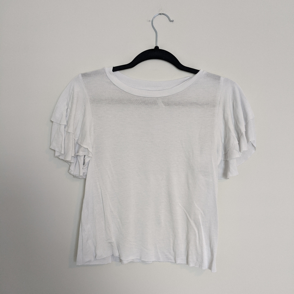 Tresics basic white shirt with flowy arms - Picture 1 of 4